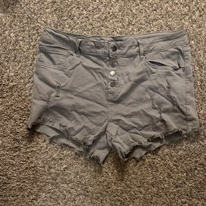 Angel Kiss Gray Jean Shorts